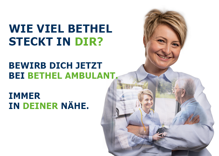 Du bist Pflegefachkraft und gerne für andere unterwegs? Dann bewirb dich jetzt bei Bethel und unterstütze Menschen jeden Alters im Raum Bielefeld durch ambulante Pflege.